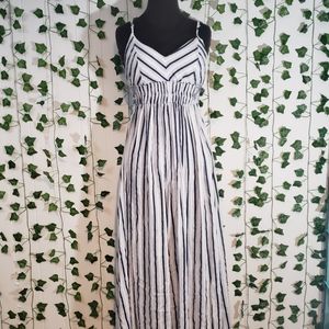WINDSOR long striped dress